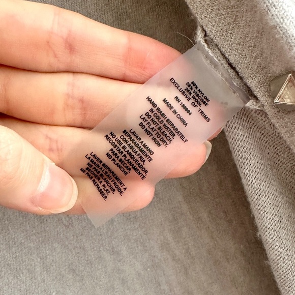 Vila Milano Grey Open Front Metallic Studded Cardigan, Grey, Size Small - Picture 11 of 16